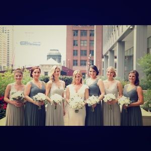 BHLDN Fleur Dress in blue gray